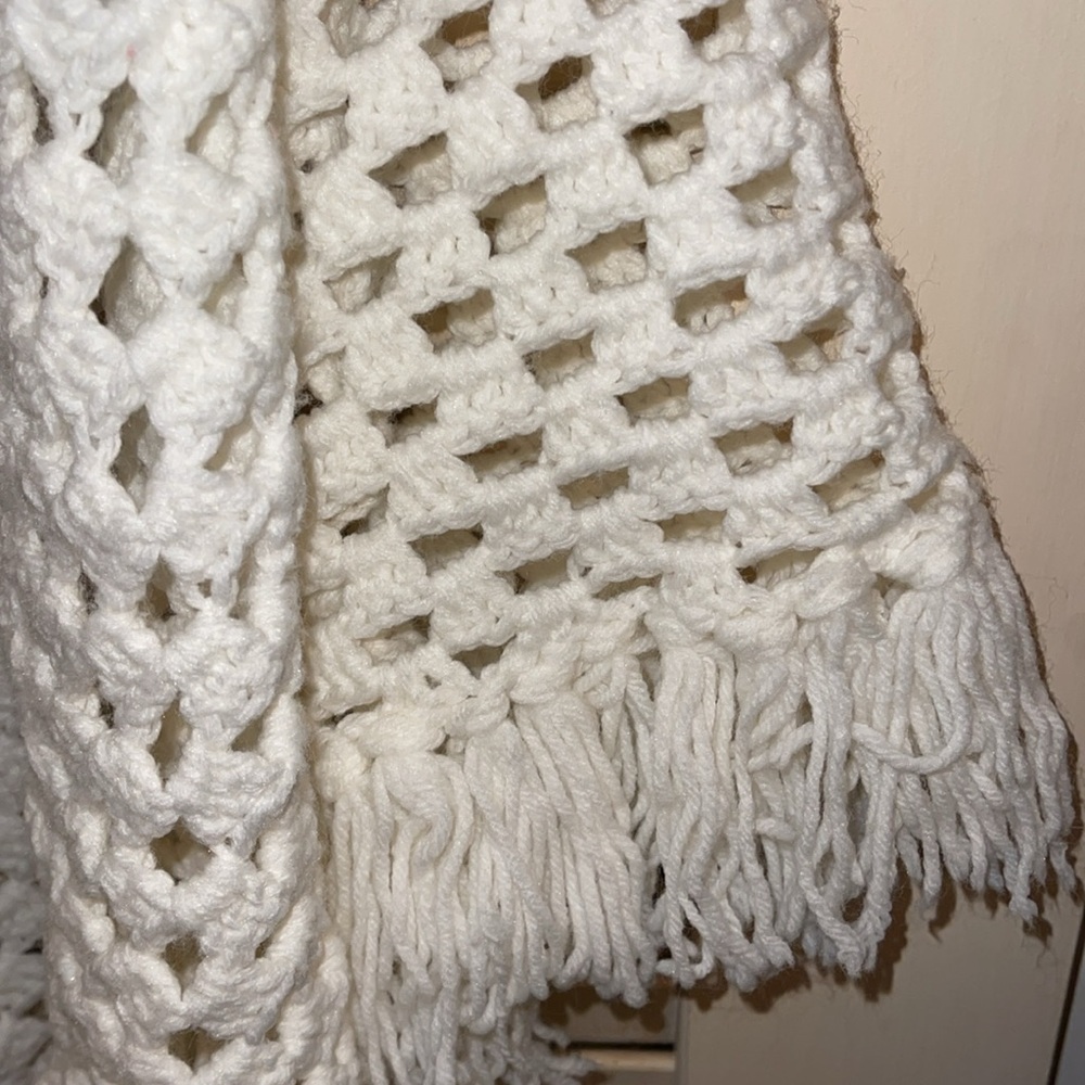 Hand Crocheted Shawl View 3